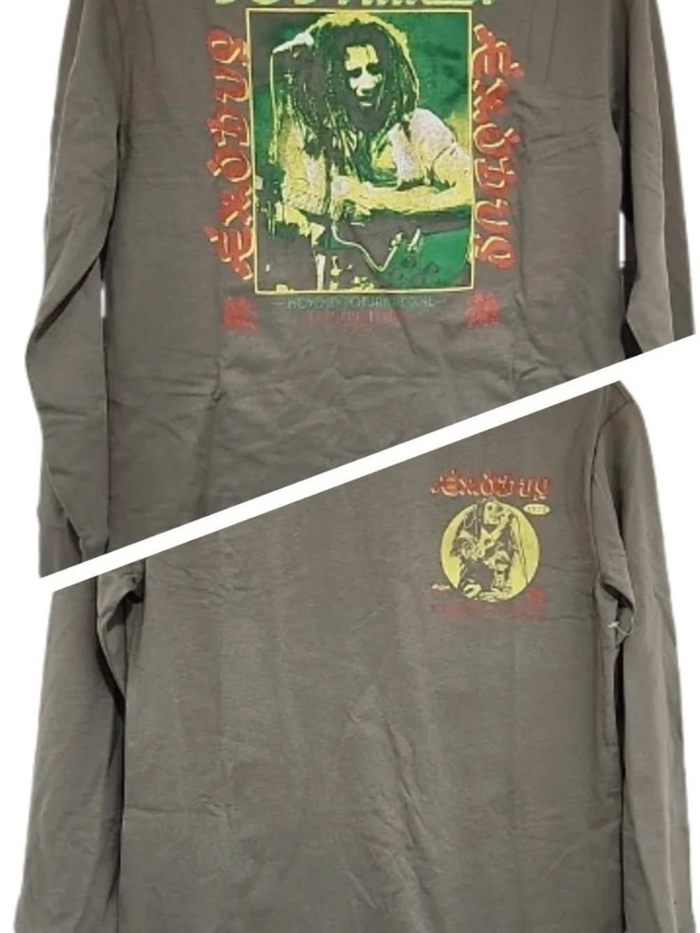 GAP Kids Olive Green Graphic Long Sleeve Tee